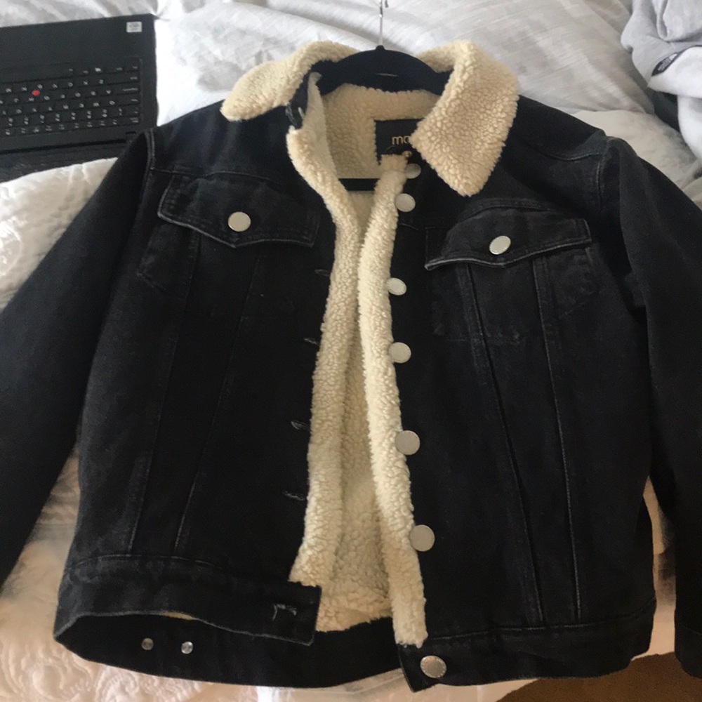 Maje Jean Sherpa jacket